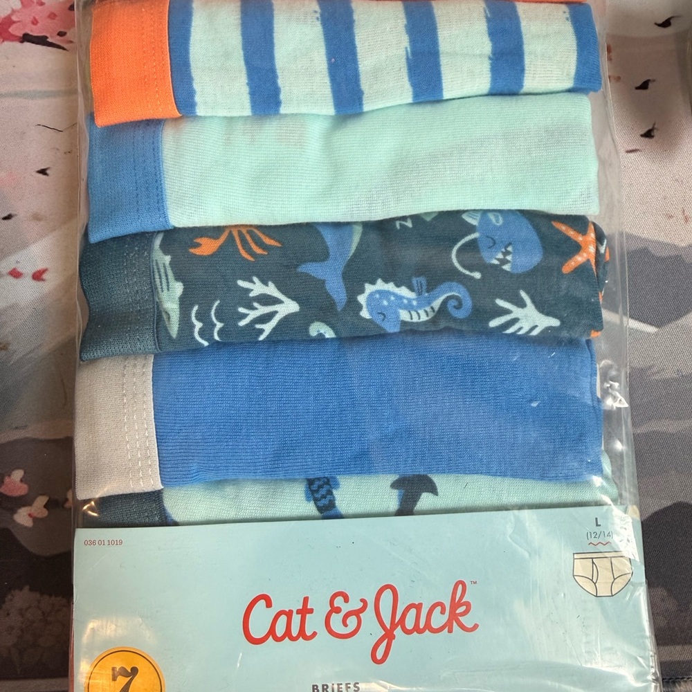 Cat & Jack 7 Pack Kids Briefs